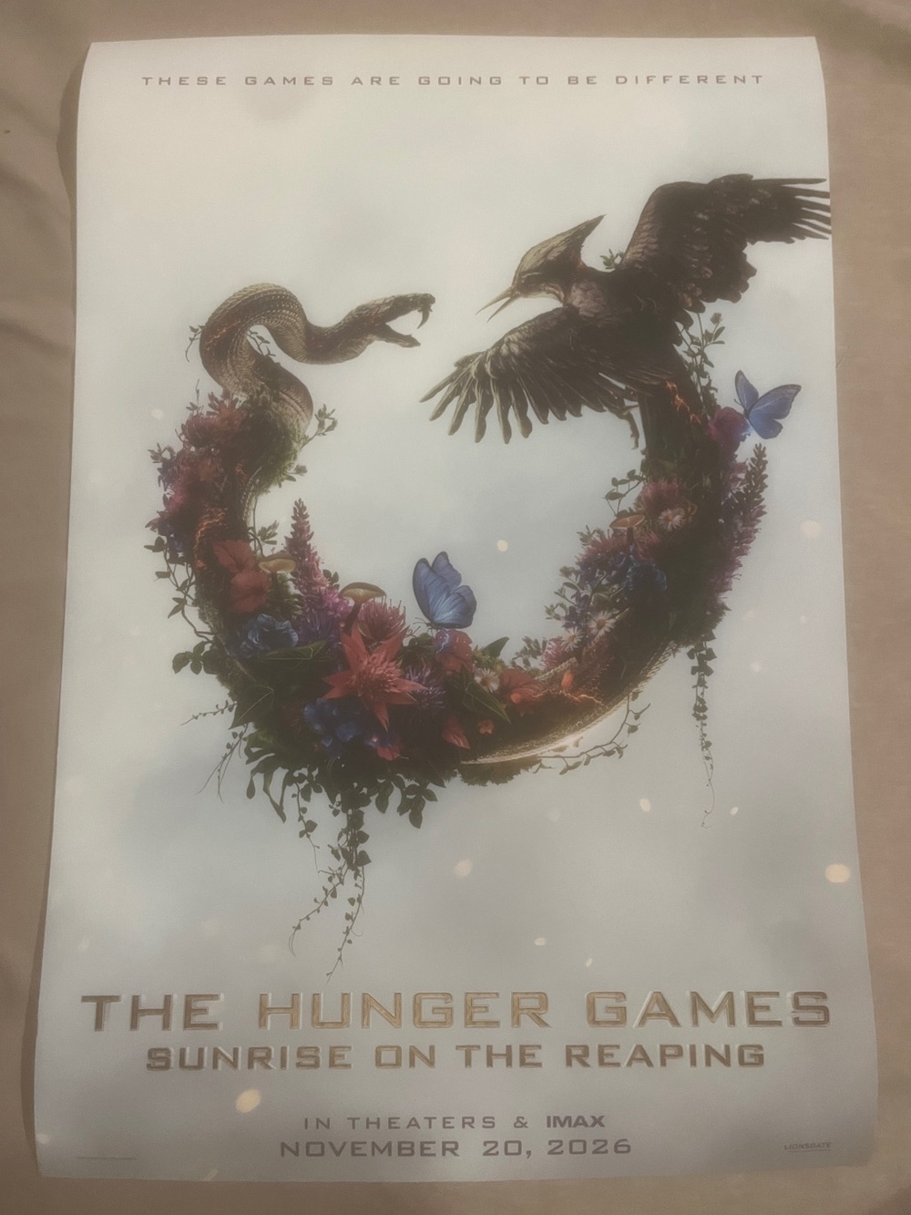 Hunger Games 2026 Movie Poster 13.5x20 Original & latest: Sunrise on the Reaping